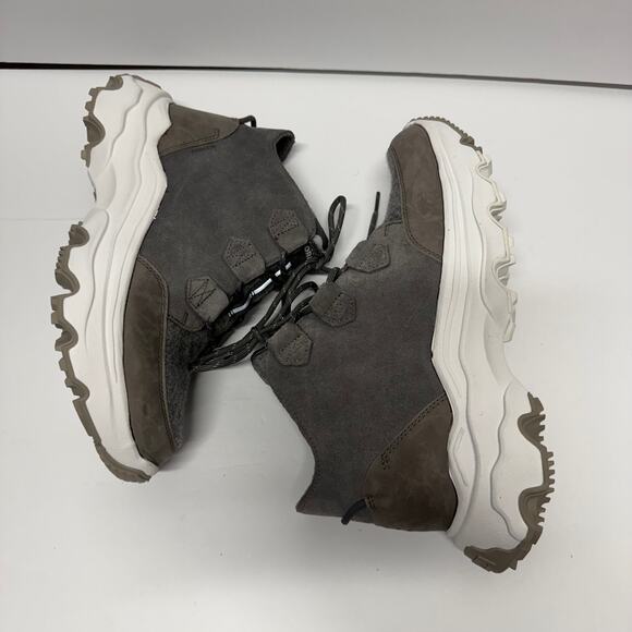 Sorel Womens Kinetic Breakthru Caribou Waterproof Boot Quarry Sea Salt Size 10.5 - Picture 4 of 7